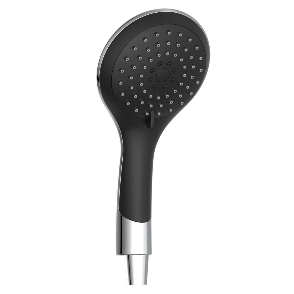 Ensemble de douche de tête EISL avec mitigeur thermostatique GRANDE VITA chrome noir