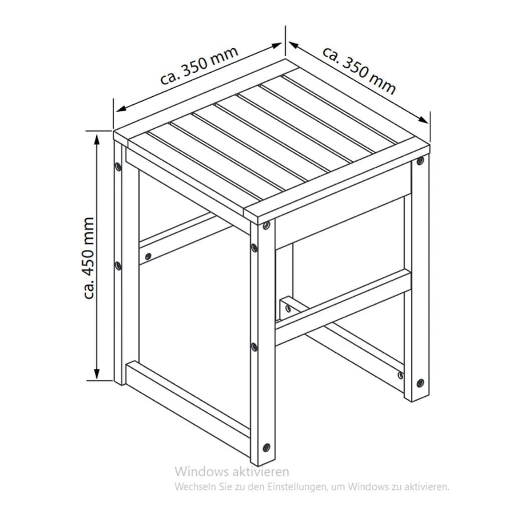 EISL Badkamerkruk 35x35x45 cm bamboe