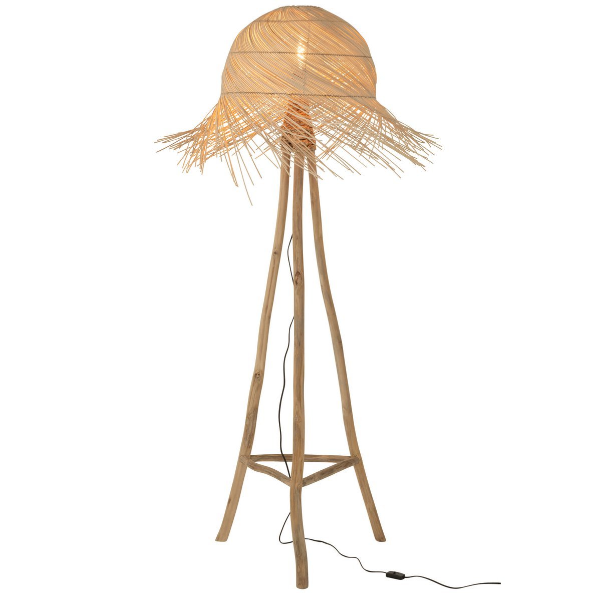 J-Line staanlamp Takken - jute - naturel