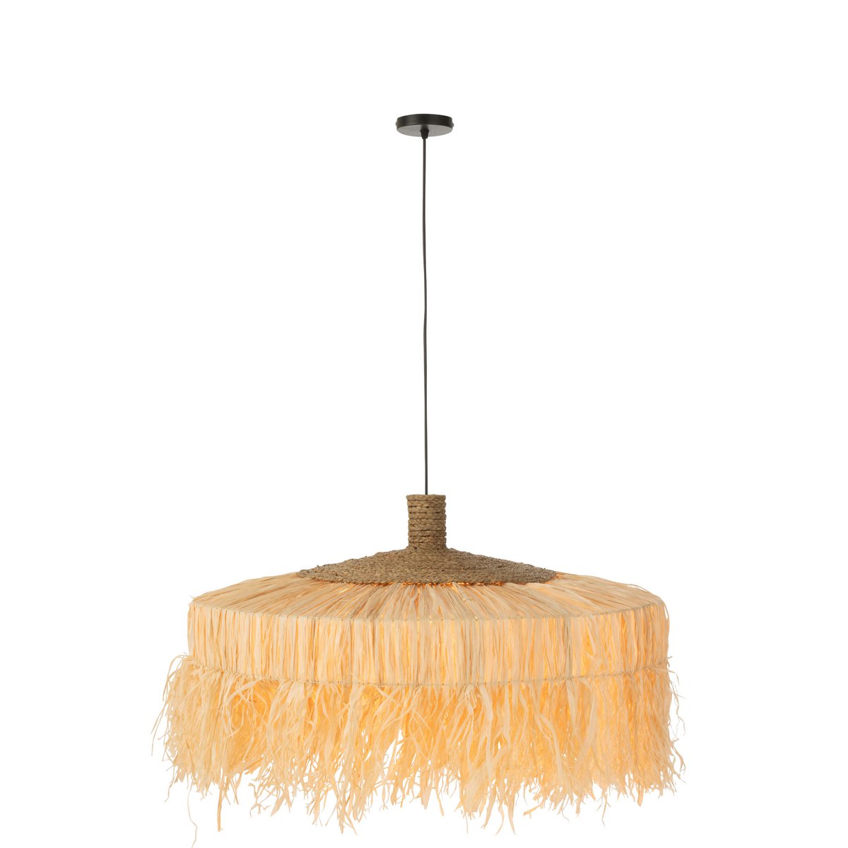 J-Line hanglamp Rond - jute - naturel