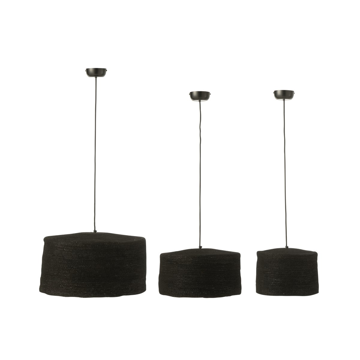 J-Line Hangende lamp Moonj - gras - zwart