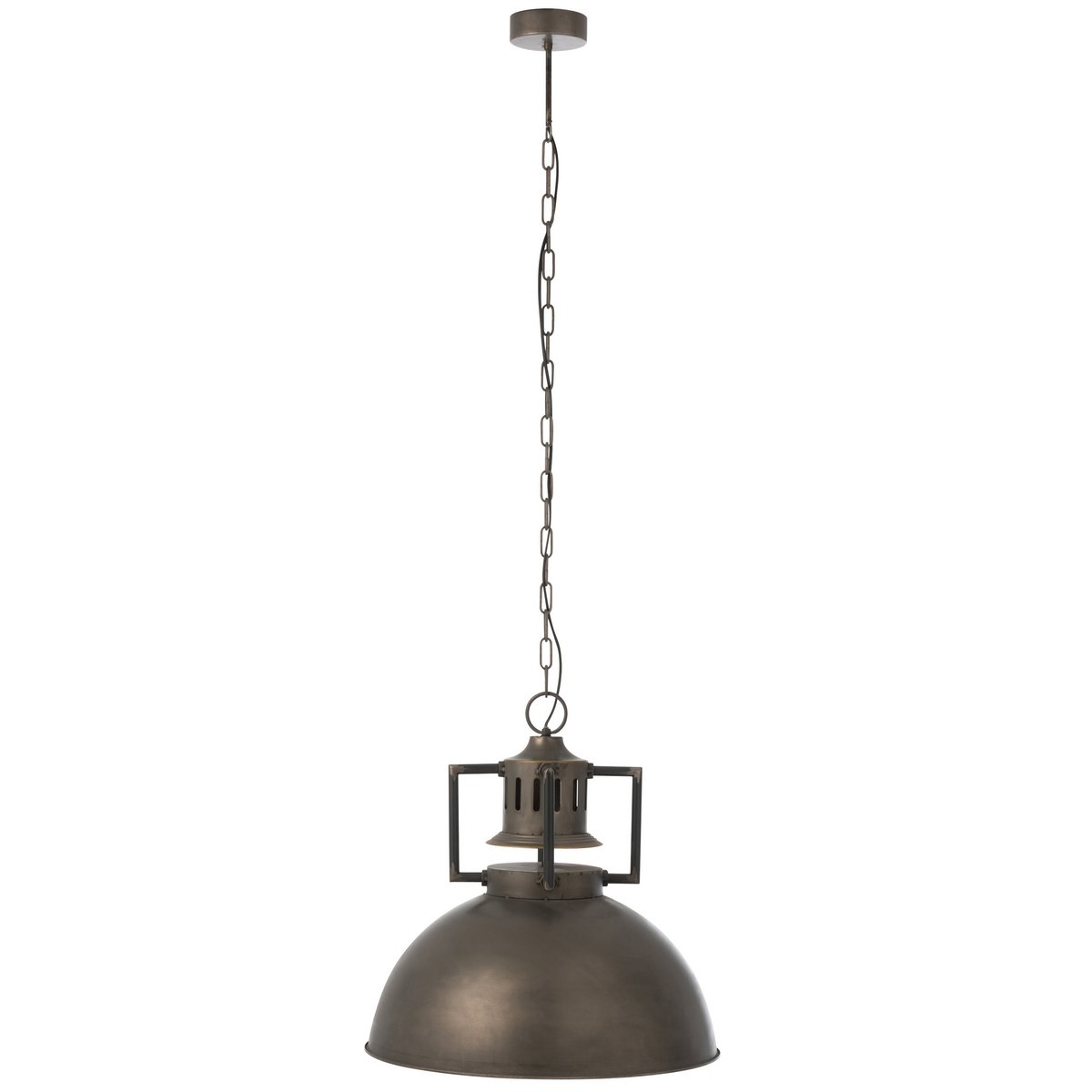 J-Line Industrieel hanglamp - metaal - grijs