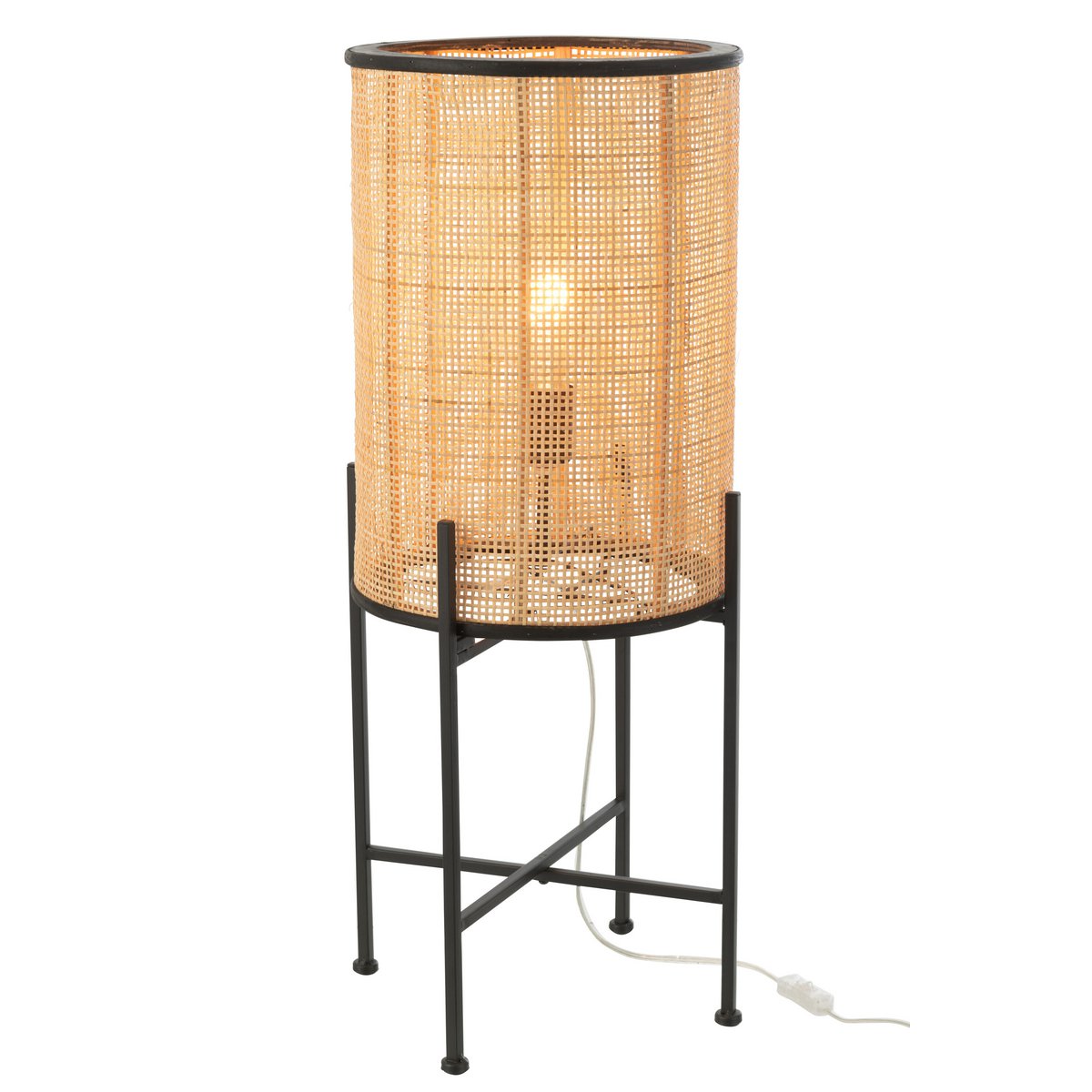 J-Line staande lamp Standing - hout - metaal - naturel