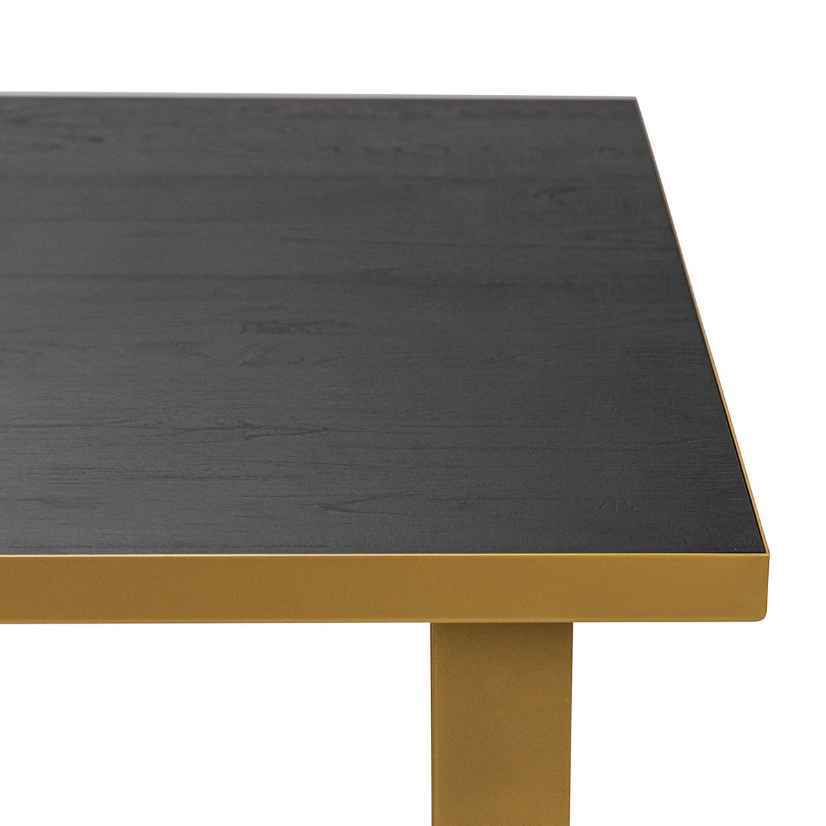 Stalux Eettafel 'Joop' 180 x 100cm, kleur goud / zwart eiken