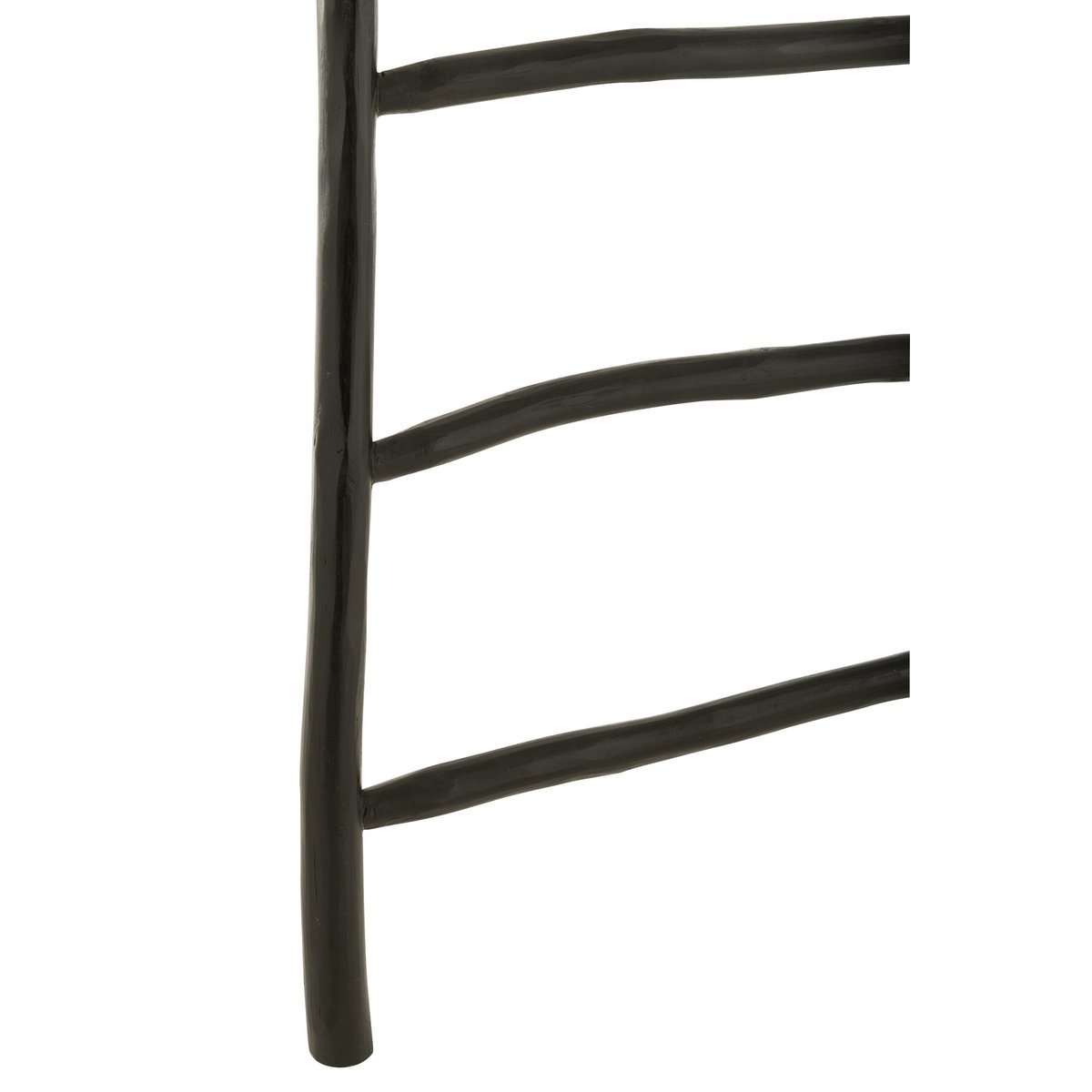 J-Line Ladder 6 Stappen Teak Hout Zwart