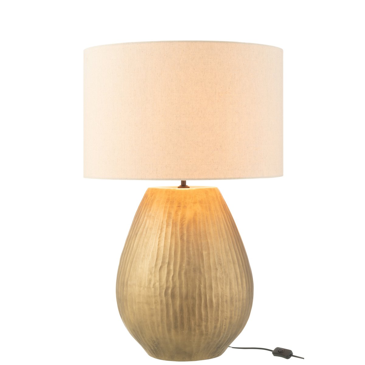 J-Line Lamp Nebu Rond Keramiek Goud Large