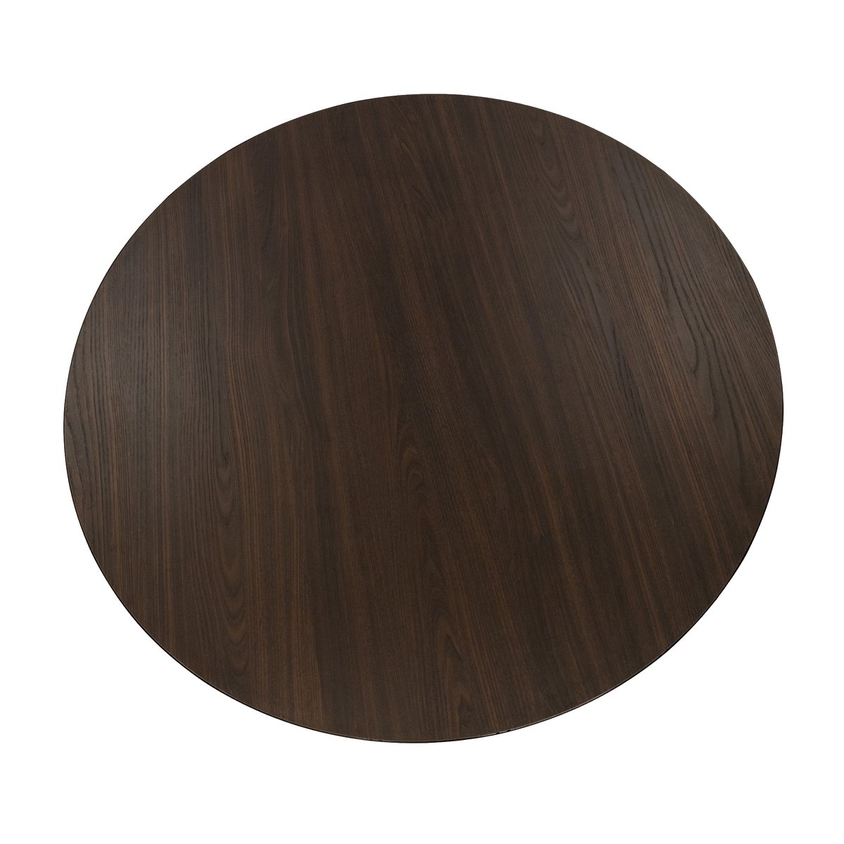 Stalux Ronde eettafel 'Daan' 135cm, kleur zwart / bruin hout